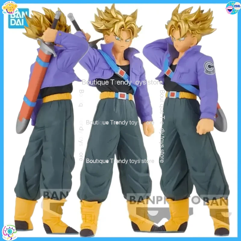 

Bandai Original Banpresto Anime Dragon Ball BLOOD OF SAIYANS BOS SP21 Torankusu Trunks PVC Action Figure Model Collectible Toys