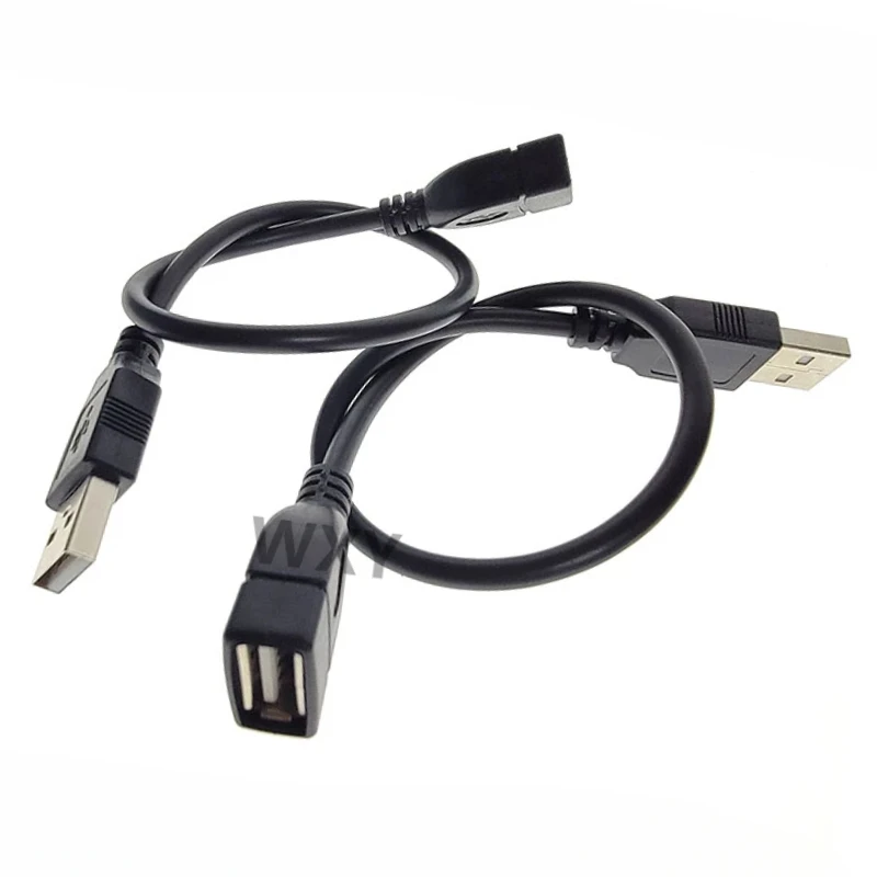 25CM USB 2.0 Extension Short Cable Cord For Smart TV PS4 Speed Data Extension Charge Cables Male To Female Wire 0.5m 1.5m 3m 5m