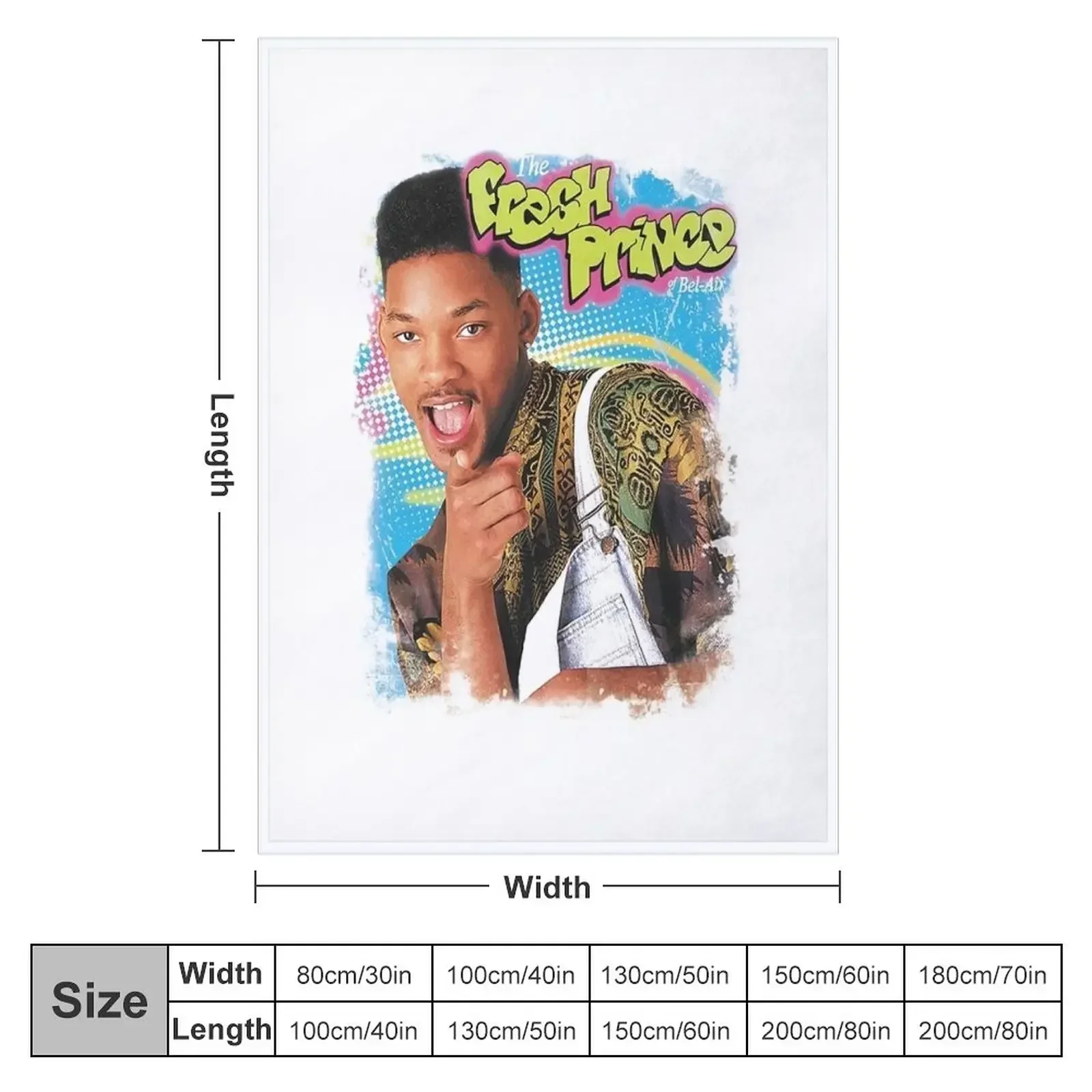 The Fresh Prince of Bel-Air White Gift For Fan, Gift T-Shirt For Women, Kids, Adults Men, Halloween day, Thanksgiv Throw Blanket