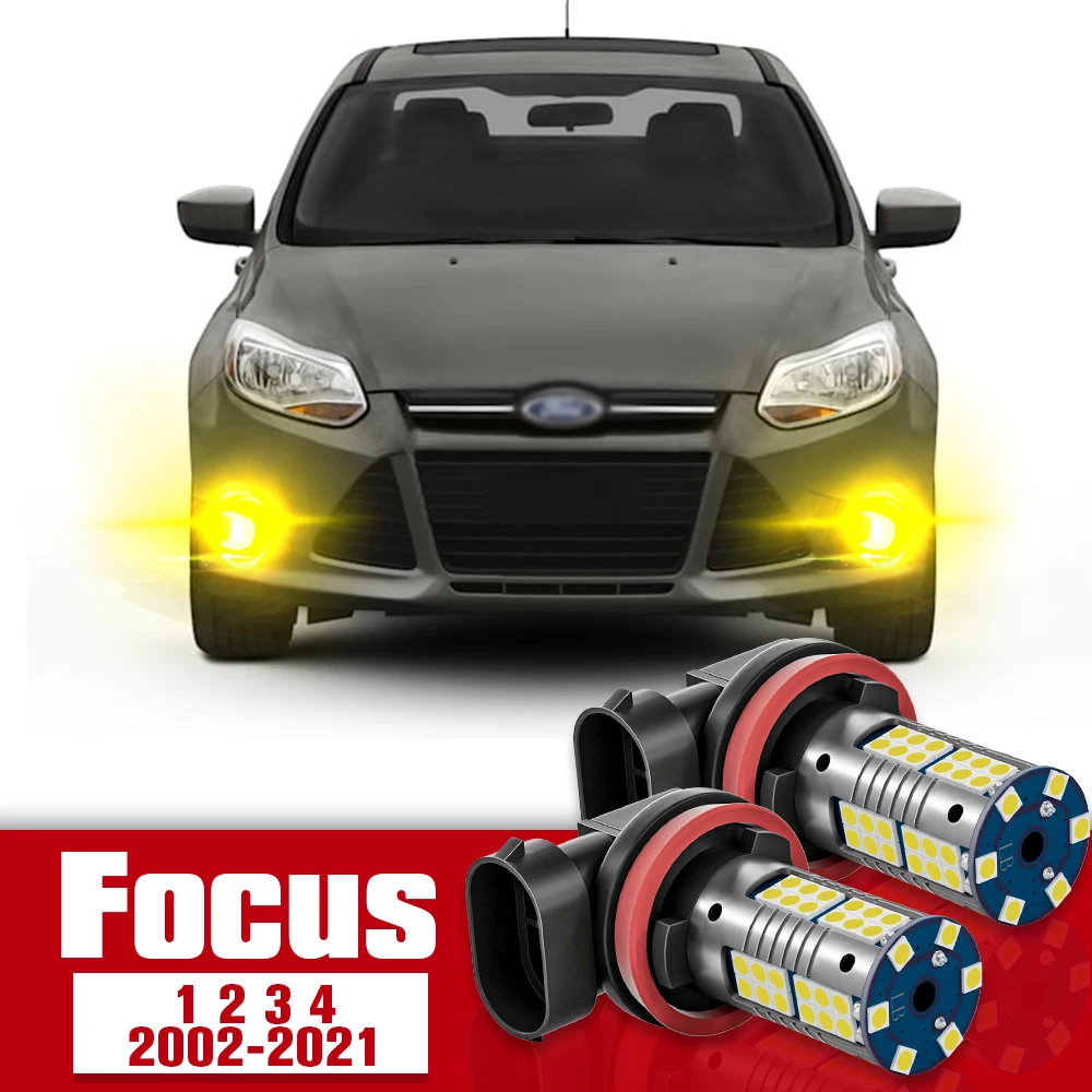 

2x LED Accessories Front Fog Light Bulb Lamp For Ford Focus 1 2 3 4 2002-2021 2008 2009 2010 2011 2012 2013 2014 2015 2016 2017