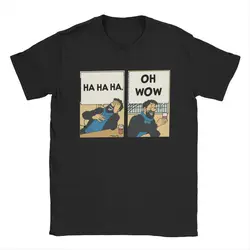 Men's Captain Haddock T Shirts Cartoon Cotton Clothes Funny Short Sleeve Round Collar Tee Shirt Unique T-Shirt