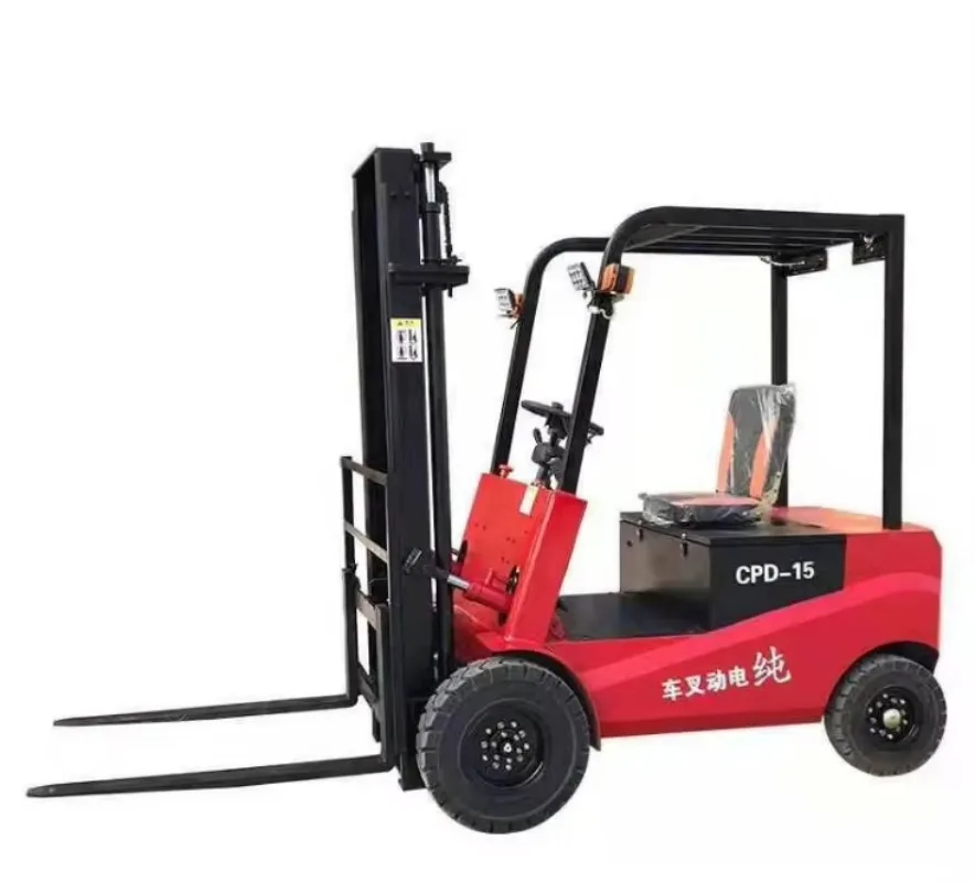 1.5T Electric Forklift Lithium Battery Powered Fully Automatic Pallet Stacker Warehouse Factory Cargo Handling Lifting Truck