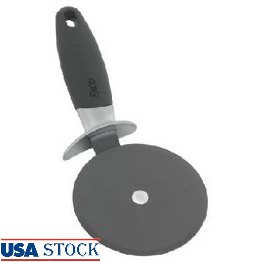 

Jumbo Pizza Cutter Nonstick Stainless Steel Blade Ergonomic Handle Finger Guard Dishwasher Safe Home Cooks Pizza Slicing