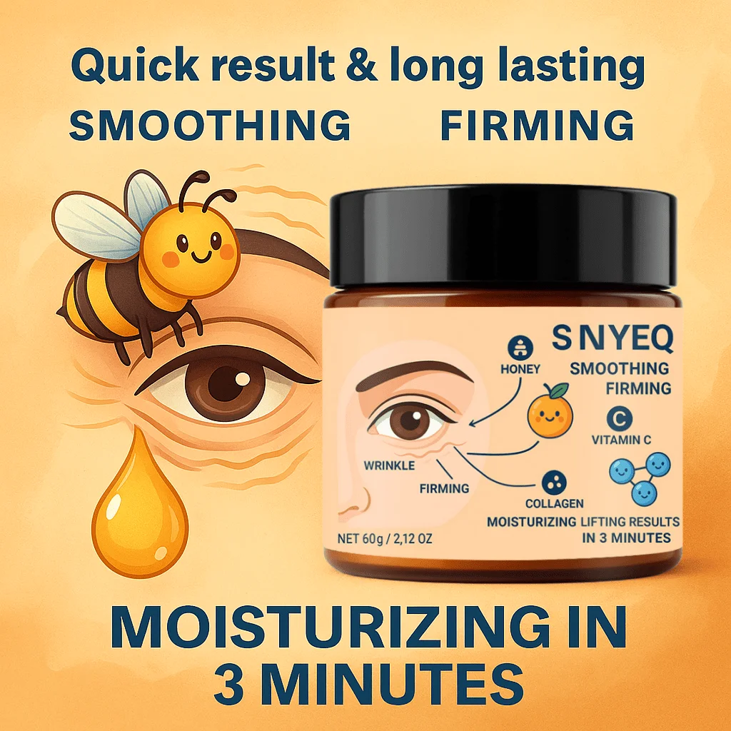 

Мгновенный утягивает крем для глаз Bee Venom. Фирма кожи。 увлажнение и лифтинг, богатый в коллагенере и эссенция ретинола