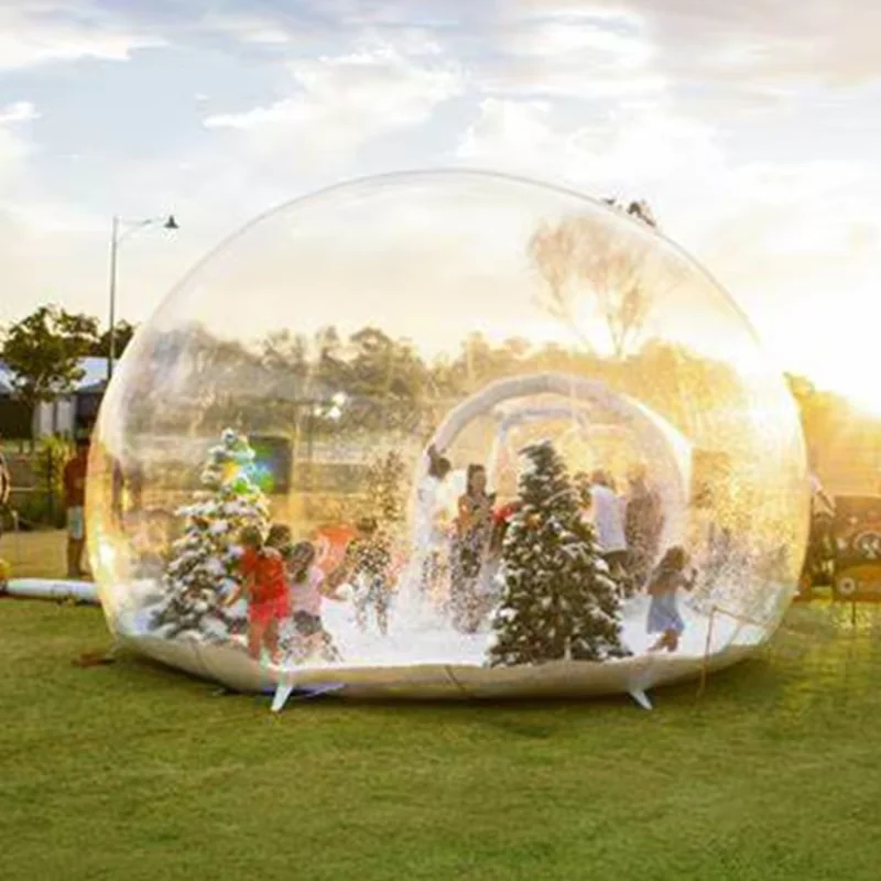 Outdoor Air Bubble House Cabin Camping Transparent Igloo Dome Clear Bubble Aufblasbares Zelt