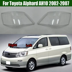 Per Toyota Alphard AH10 2002 ~ 2007 copertura del faro anteriore maschera trasparente paralume faro Shell Lens parti di ricambio Auto