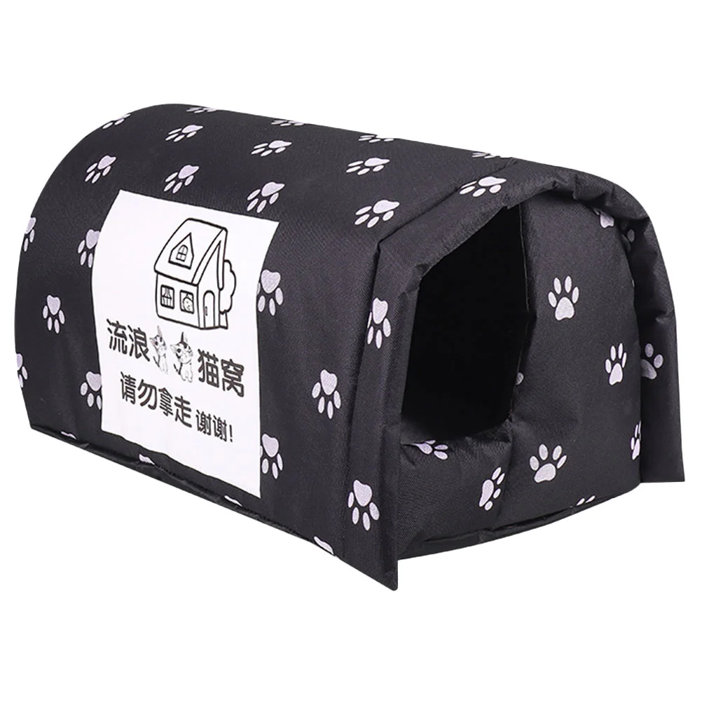 

Pet Rainproof Warm Dog Kennel Outdoor Cat Bed House Breathable outside Weatherproof for Winter Shelter