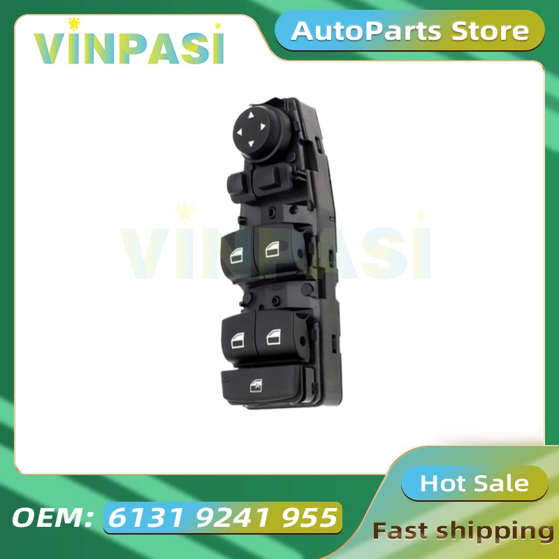 

Главная кнопка управления переключателем подъема окна, подходит для BMW 5 серии X3, управление переключателем окна 61319241955 61319238239