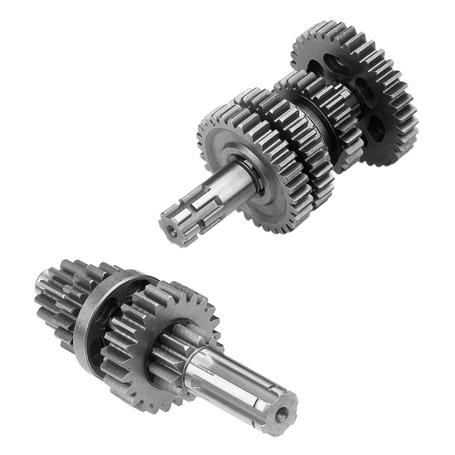 A58X-Main Counter Shaft With Reverse (3 Forward Plus 1 Reverse Gear) For 110-125CC ATV Dirt Bike ATV Horizontal Engine Parts