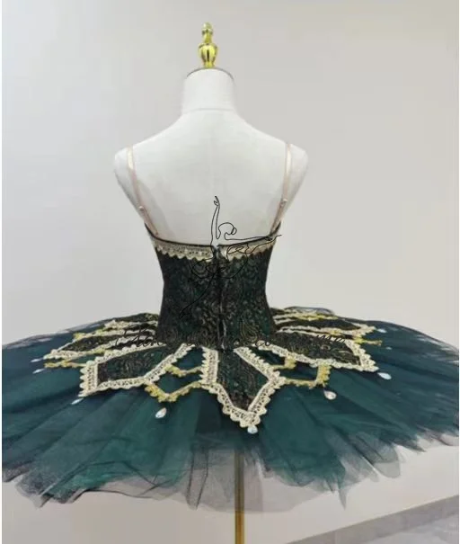 Abito da balletto da competizione di fascia alta in costume da balletto professionale di alta qualità su misura