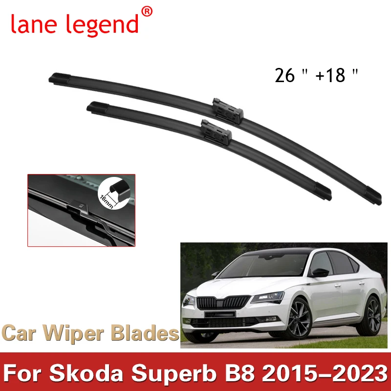 Wiper Blade For Skoda Superb 3 B8 3V 2015 - 2023 Sedan Combi Windshield Windscreen Brush Front Window 26