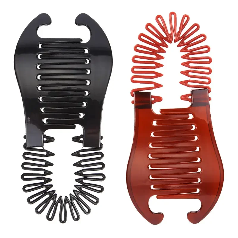 1pcs Elastics Hair Braider Banana Clip Black Scorpion Shaped Hair HoldingHairpin Ponytail Rubber Bands Hair Accessories Salon