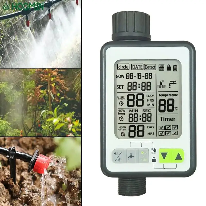 Garden Watering Timer Garden Intelligent Irrigation System Automatic Digital Sprinkler Controller With Large Screen Garden Tools