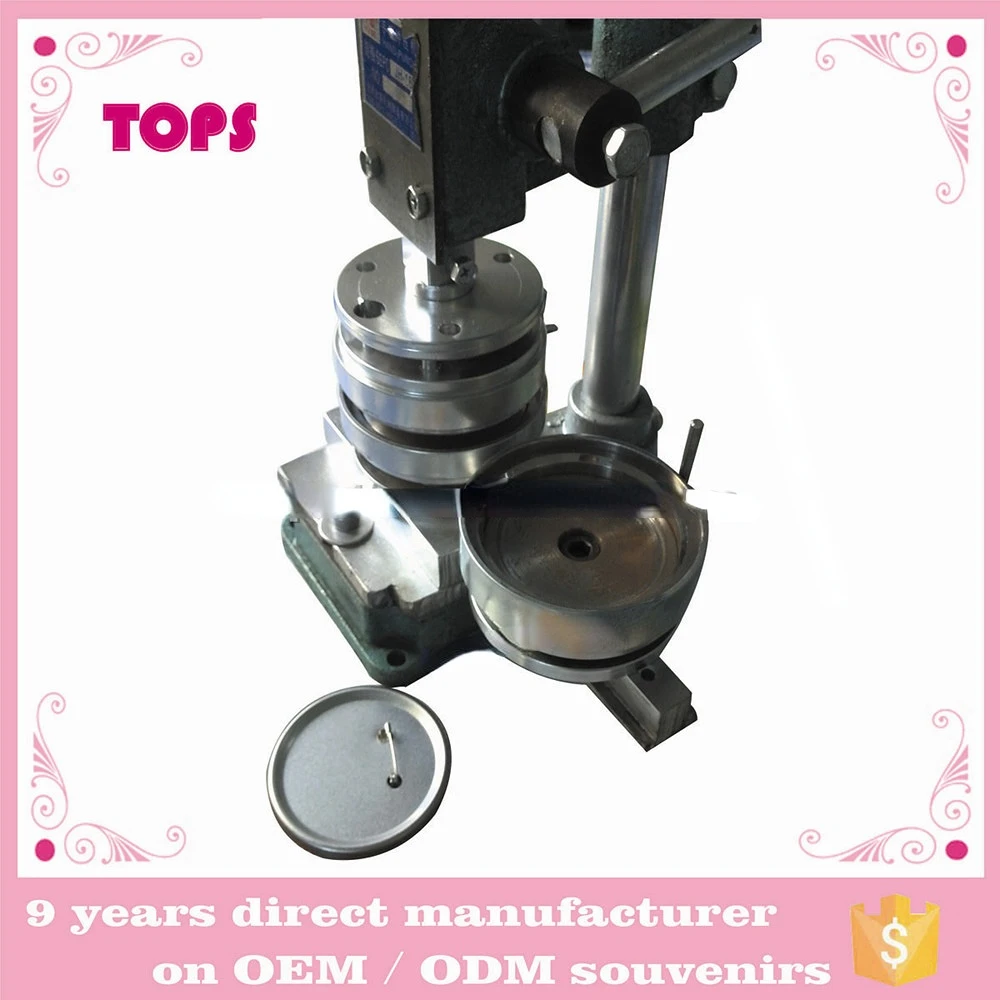 2017 best seller button school pin badge making machine