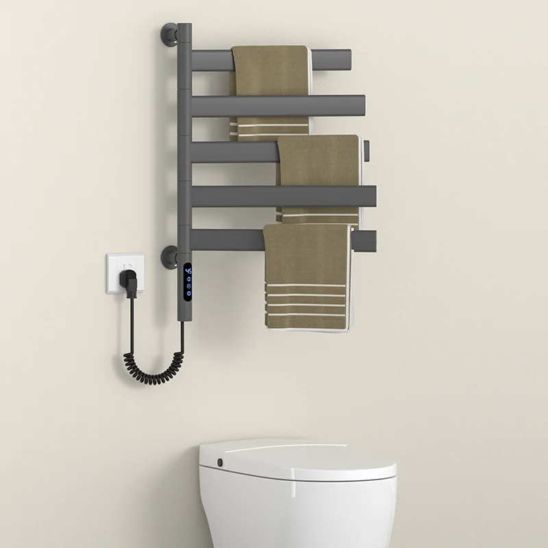 F55 Stainless Steel Electric Towel Rack Wall-Mounted Bathroom Heater