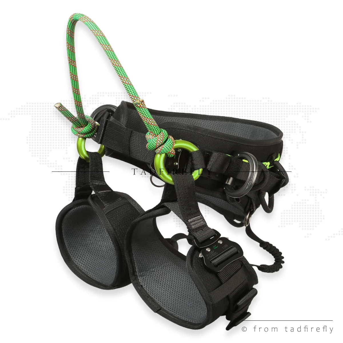 

Tree Climbing Saddle Arborist Sit Harness Black S L Rigging Rescue Equipment