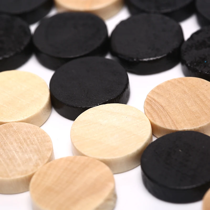 30 قطعة/الحزمة قطعة شطرنج لعبة الداما للأطفال لعبة تعلم التخييم مع 2 قطعة النرد