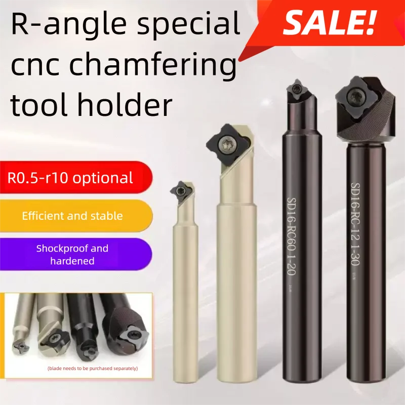 Barra de corte de biselado CNC R, herramienta de centro de mecanizado de ángulo de 45 °, inserto de carburo R1, R2, R3, R4, cortador de fresado interno R