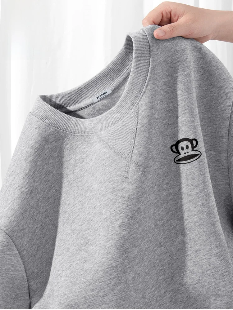 

Мужская повседневная толстовка в американском стиле с круглым вырезом, новая весенняя модная верхняя одежда из смесовой ткани (молочный шелк, хлопок, полиэстер)