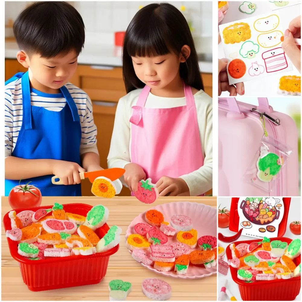 الإبداعية دهان داي ألعاب المطبخ متعدد الألوان اللعب التظاهر اللعب Playset تورم وعاء ساخن ألعاب طعام للأطفال
