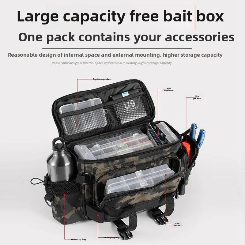 

[Bait Box] Luya Bag Fishing Tackle Bag Multifunctional Fanny Pack