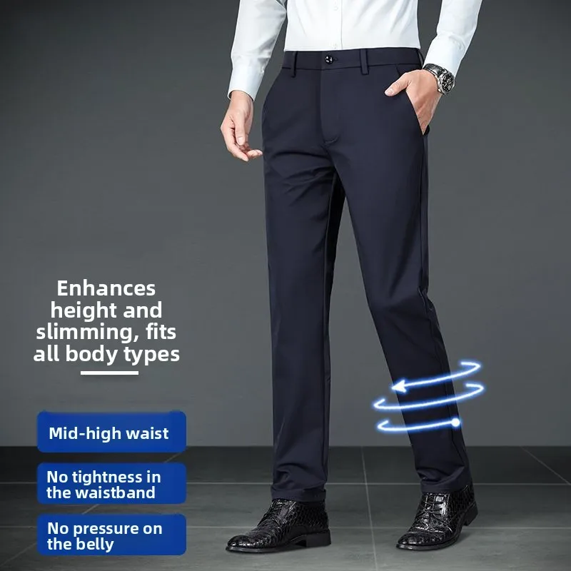 

Повседневные утепленные брюки Busin Casual с защитой от скатывания, осенне-зимние, зауженные, длинные, не требуют глажки, высокого качества