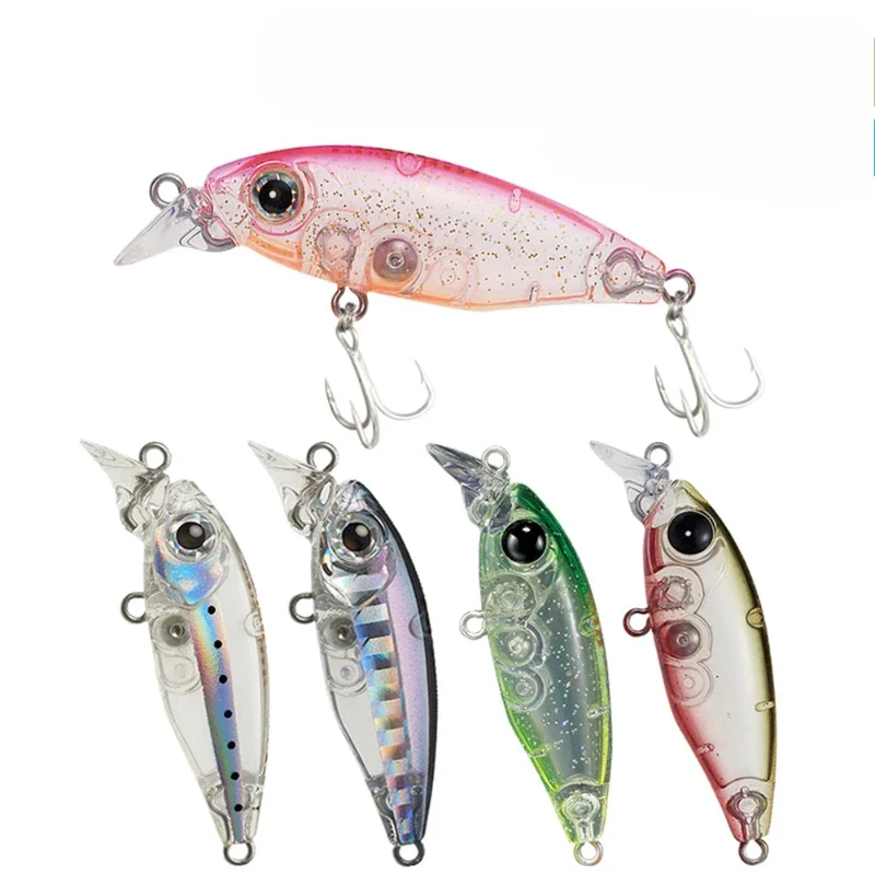 ALASICKA 45MM/4G 3D Imitation Fish Eye 9 Colours Mini Floating Surface Mino Lure for Mandarin Fish Warbler Mimic Bait