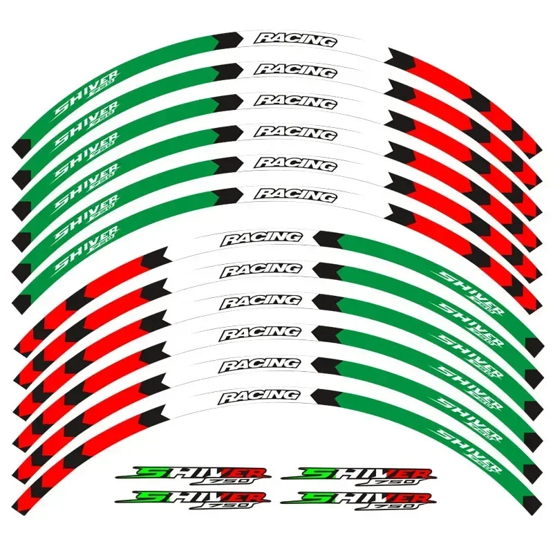 لأبريليا شيفر 750 قطع غيار الدراجات النارية كفاف عجلة الديكور ملصق لاصق لامع ورائع-C موتو