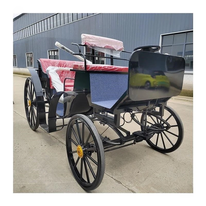 عربة كهربائية لمشاهدة معالم المدينة بصف مزدوج وستة مقاعد، عربة من الحديد المطاوع ذات المناظر الطبيعية الخلابة لمشاهدة معالم المدينة بأربع عجلات #5