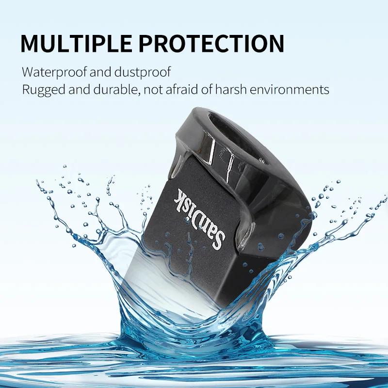 SanDisk CZ430 Ultra Fit USB 3.2 Flash Drive 32GB 64GB 128GB 256GB 512GB Plug-and-Stay Design 130MB/s High Speed Memory Stick
