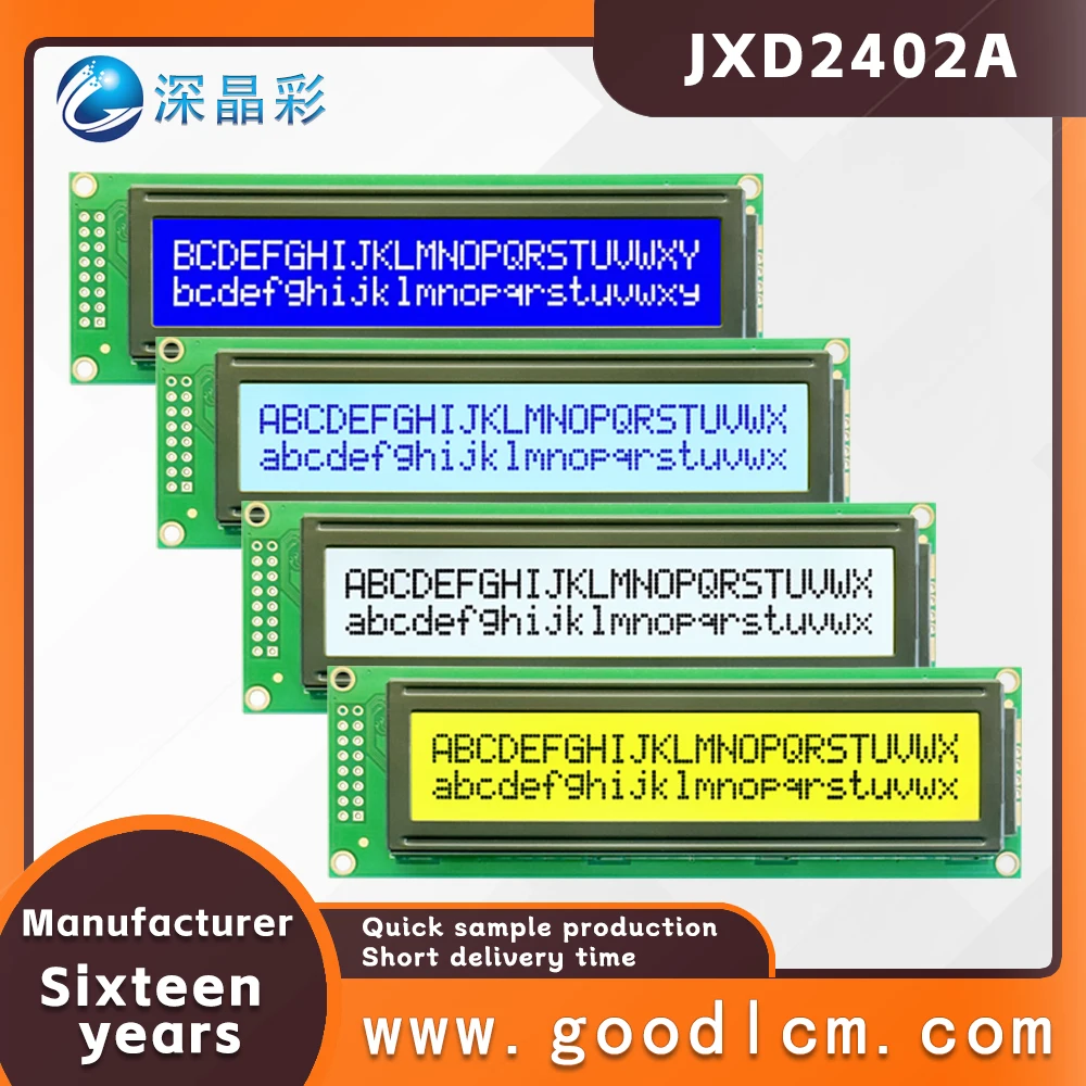 

2402 display lcd module 24X02A lcd display hd44780 or AIP31066 drive 5v or 3.3v power supply LCD SCREEN