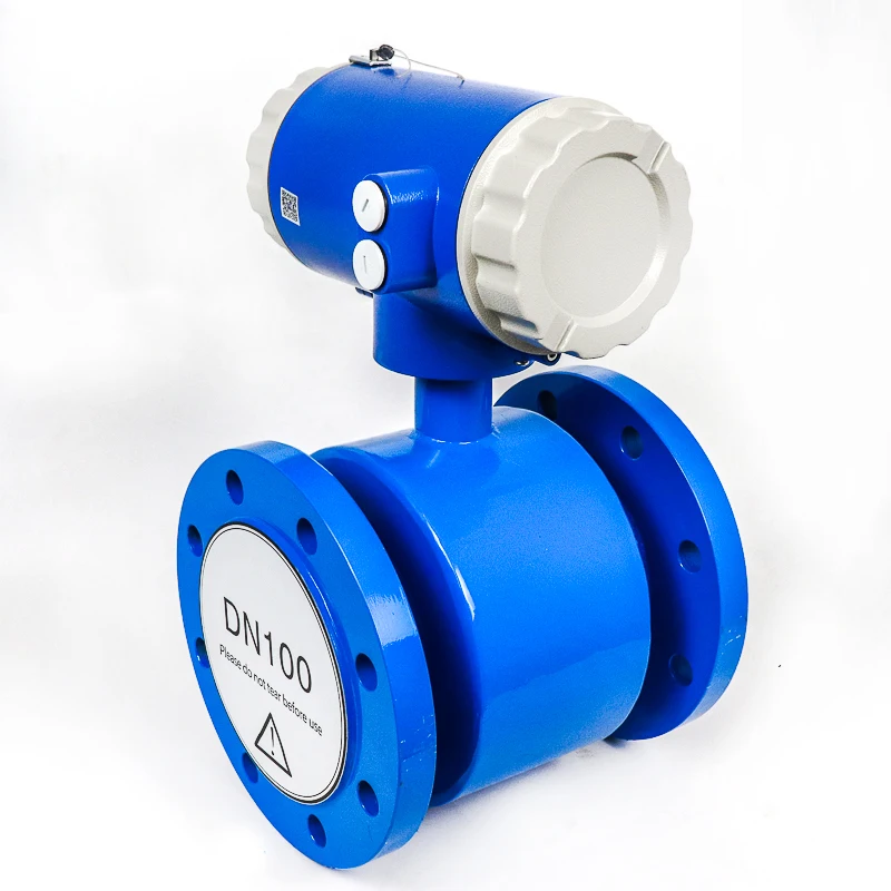 6 inch vuil water elektromagnetische flowmeter watertotalizer