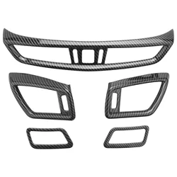 5 Pcs/Set Car Front Console Air Condition Vent Outlet Cover for Nissan X-Trail T32 Rogue Qashqai J11 2014-2020