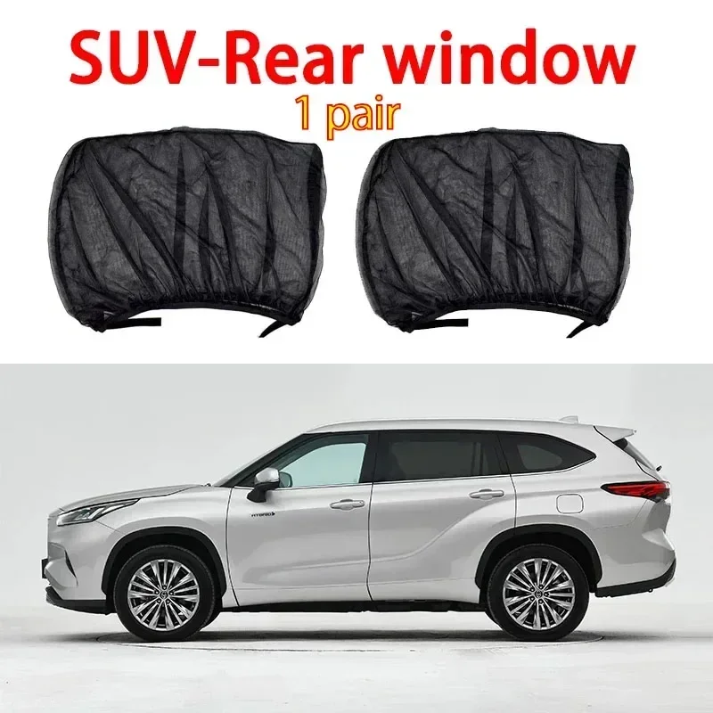 4-delige raamschermset, premium raamzonnescherm, ademend klamboe voor ruiten voor en achter, UV-bescherming Accessoires