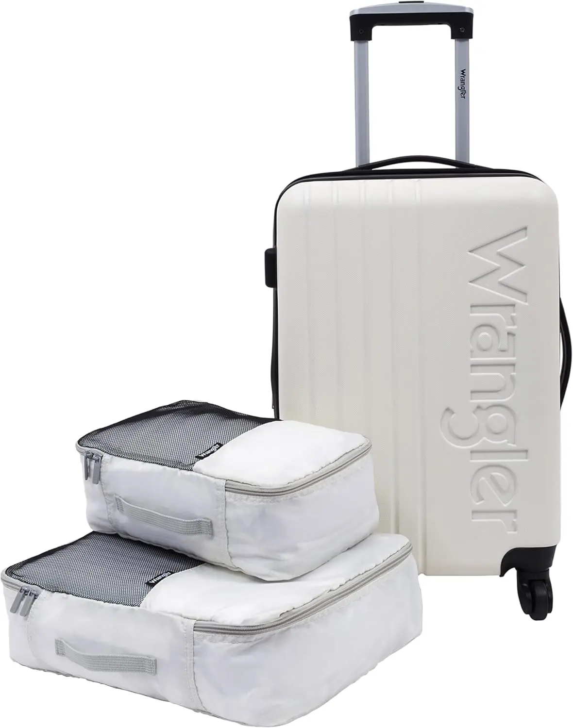 

Beige Carry-On Luggage Set with Spinner Wheels and TSA Lock, Durable Lightweight Travel Bag for Easy Maneuverability