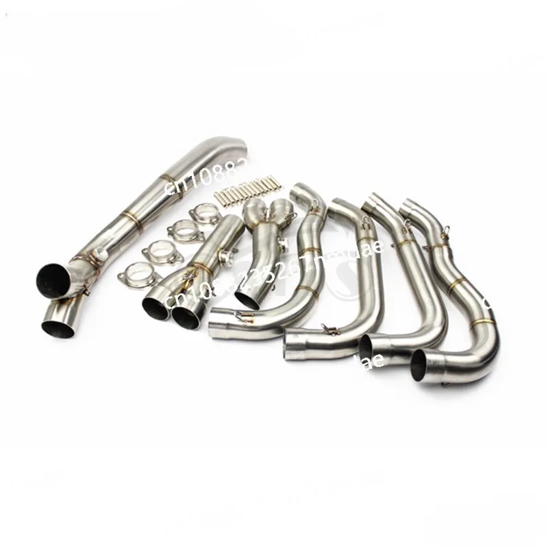 

Motorcycle exhaust pipe modification section full set of stainless steel link elbow