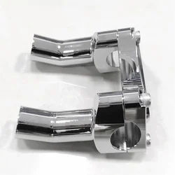 3-1/2 Inch Pullback Handlebar Risers & Top Clamp Kit for Harley Dyna Softail Fat Boy