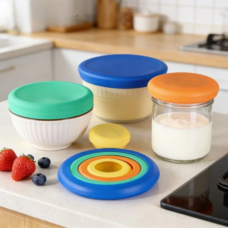 

4 шт. силиконовые герметичные крышки для сохранения свежести продуктов, крышки для сохранения свежести фруктов и овощей, крышки для сохранения свежести продуктов.