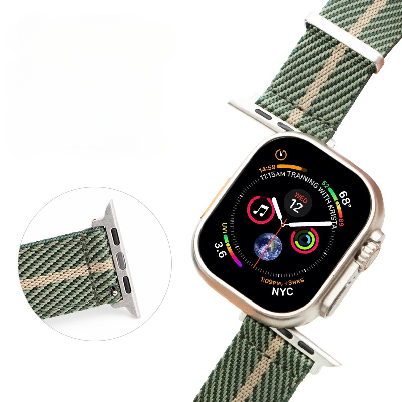 Compatible with Apple watch band s987654321 ultra 2 jacquard woven nylon for iwatch strap 38-40-41mm 42-44-45-49mm image 3
