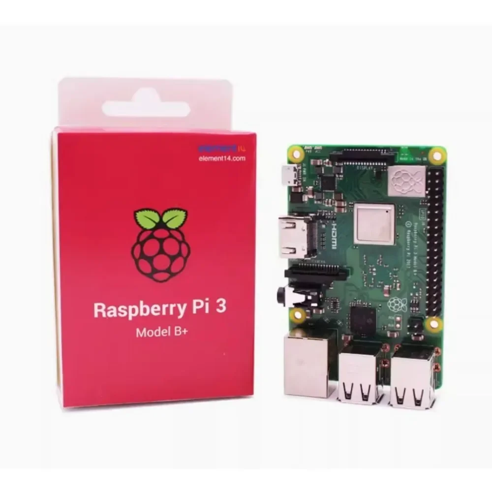 Placa Raspberry 3 Modelo B+ CPU ARM Cortex-A53 Quad-core de 1,4 GHz e 64 bits com WiFi e Bluetooth