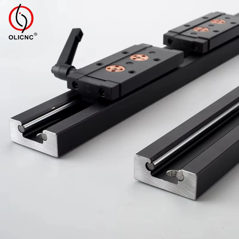 Sgr15 sgr20 sgr25 sgr30 3/4/5 roda com bloqueio corrediça de 500mm 1000mm, trilho guia deslizante personalizável atuador linear quadrado