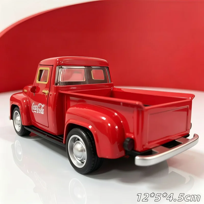 1/36 Retro Amerikanisches Rotes Pickup-Legierungs-Reaktionsspielzeugauto-Modell, Geeignet für Erwachsene als Sammlerstücke und Dekorationen – Detail 5