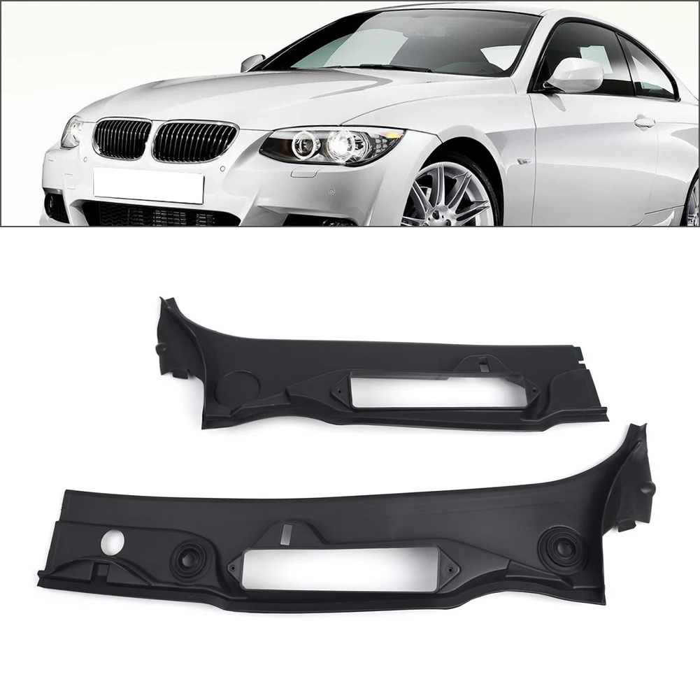 1 Set Car Windshield Wiper Vent Cowl Grilles Grille Panel ABS Plastic For BMW 3 Series E92 05/2005-02/2010