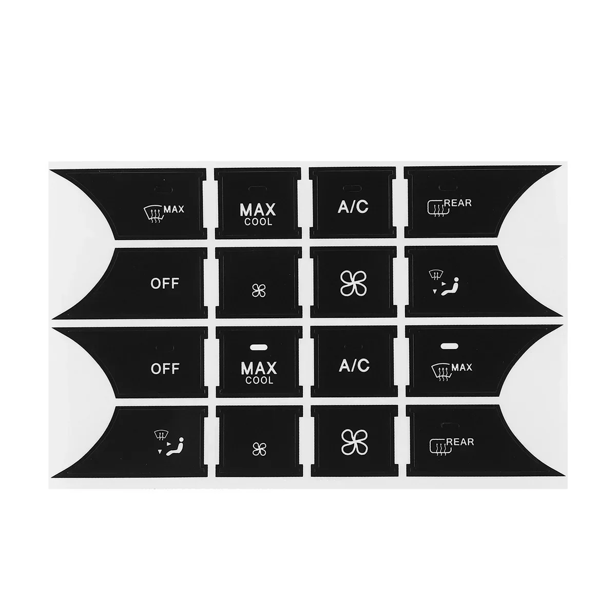 Car Button Repair Sticker Decals Stickers Matte Black For Mercedes For Benz GLK350 C Class CLS C218 SLK W172 W204 W212 W218 W207