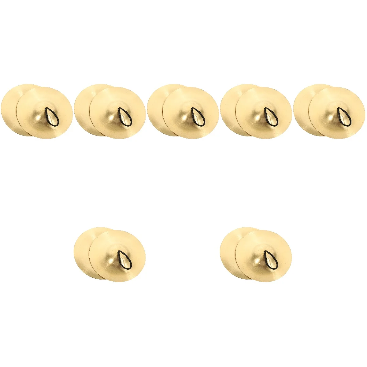 

7pcs 7 PCS Hand Percussion Cymbals Small Finger Musical Instrument Training Adult Heldcymbals Copper