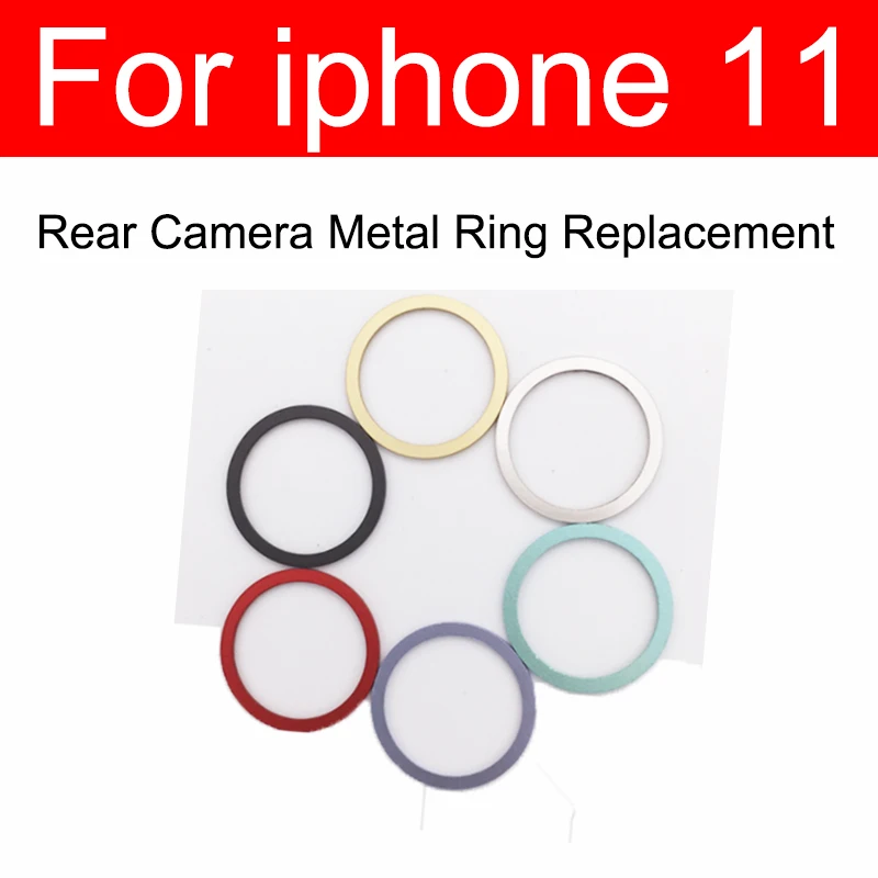 Rear Camera Outside Metal Ring Frame Cover For iphone 11 11 Pro 11Pro MAX Back Main Camera Ring Bezel Bumper Replacement Parts