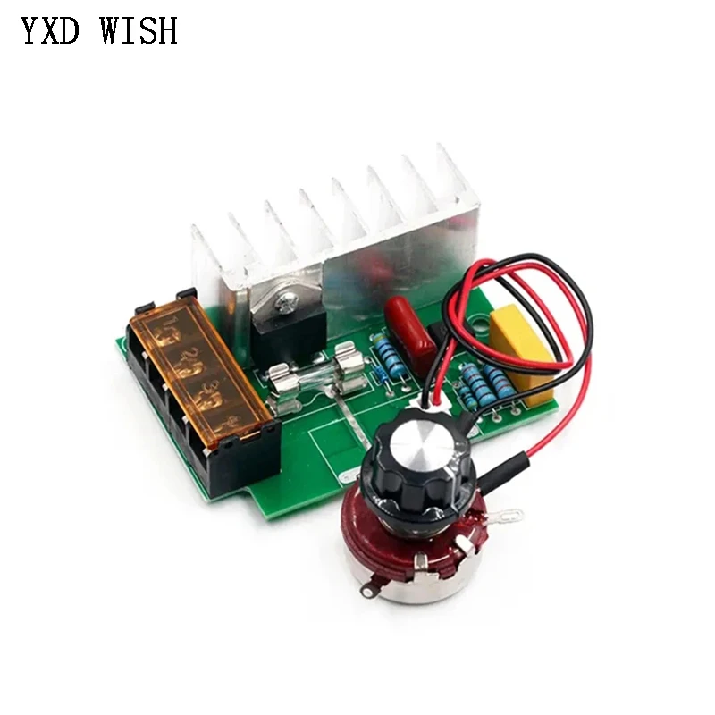 

AC 220V 4000W SCR Voltage Regulator Dimming Dimmers Motor Speed Controller Thermostat For Electric LED Light Adjuatable Dimmer