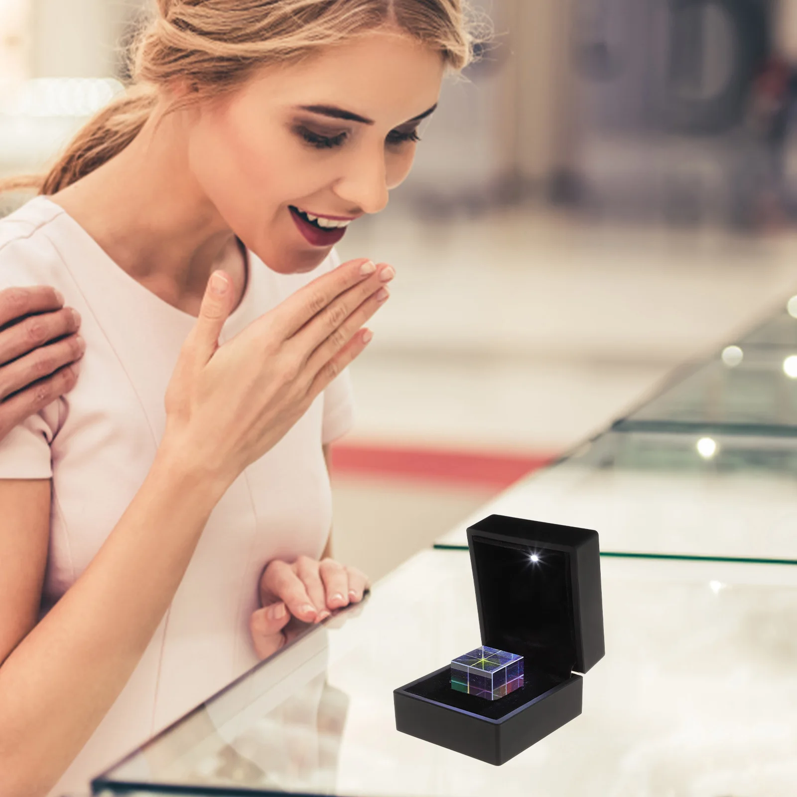 

Optical Glass Rgb .3x2.3x2.3cm Dispersion Prism Educational Tool for Science Class Light Refraction Demonstration