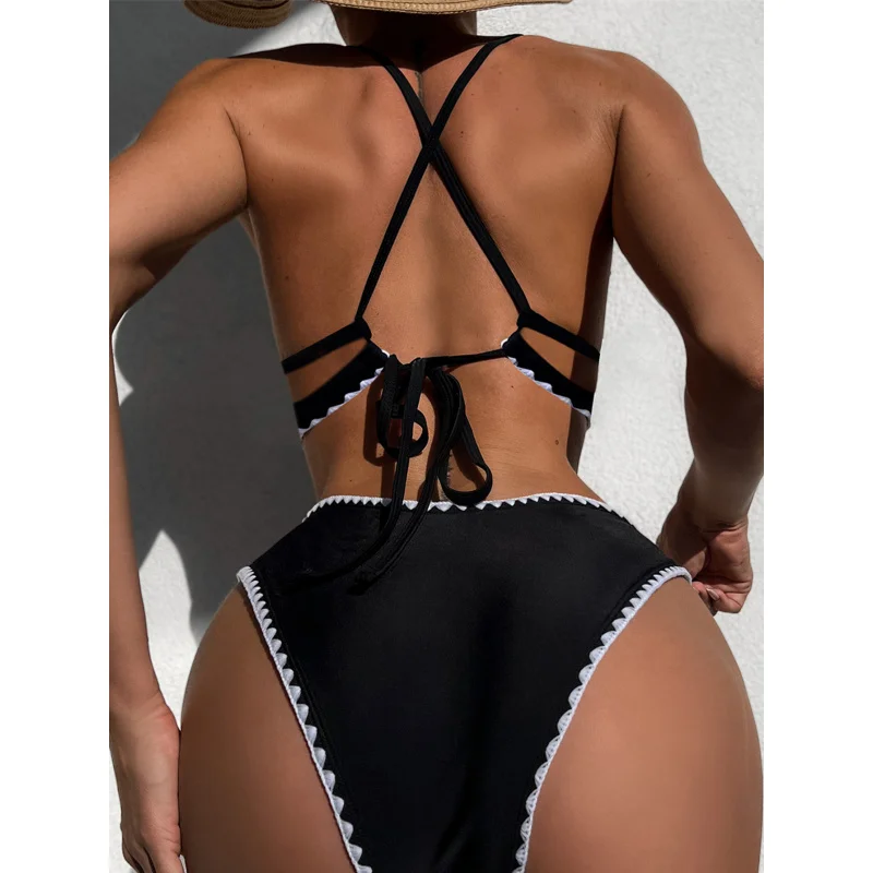 New Style Foreign Trade Bikini Women's Swimsuit Sexy Two-Piece Bikini SwimsuitLG95