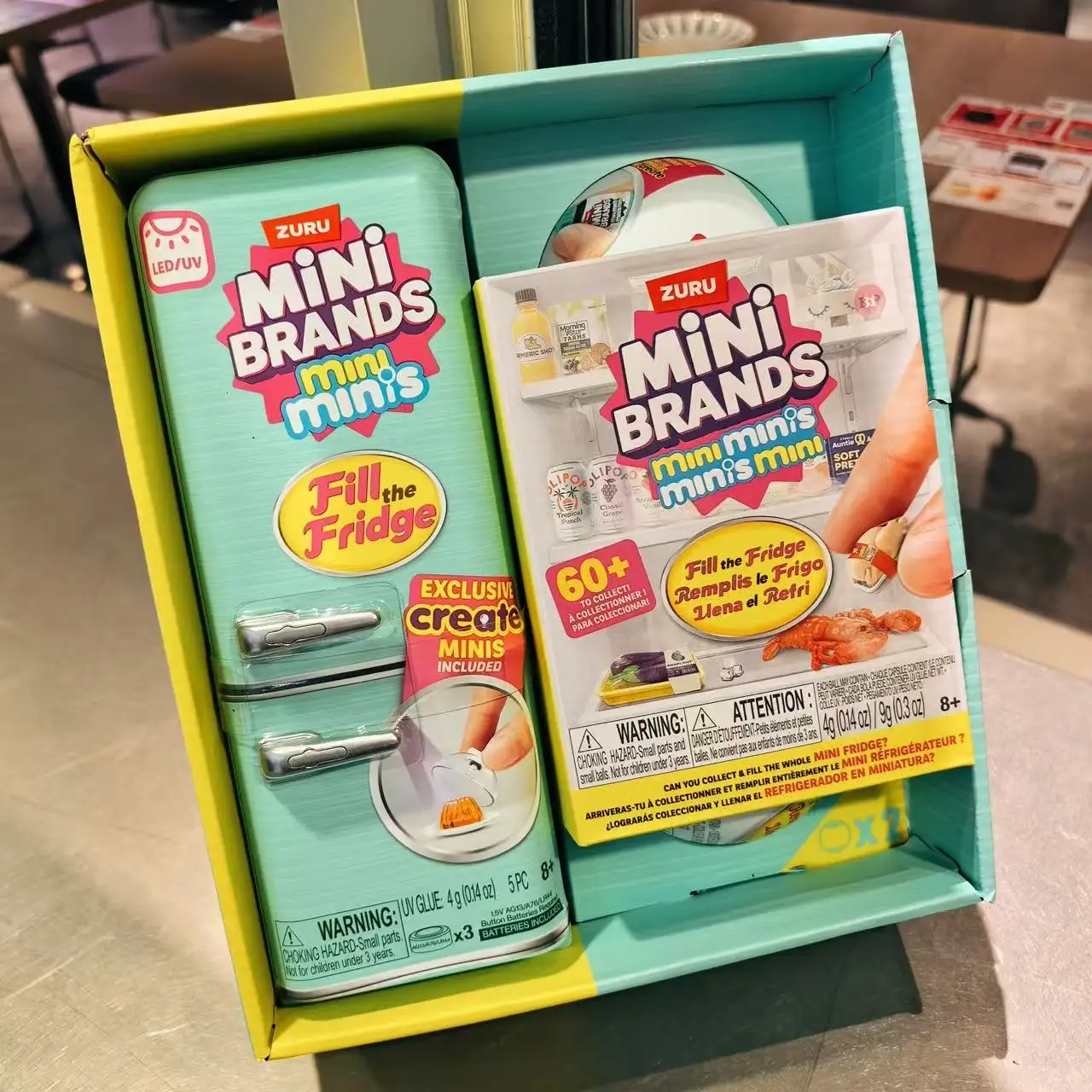 

Genuine Zuru Finger Collection Refrigerator Food Set Blind Box Set Miniature Playhouse Favorit Toy 77785 For Girls Birthday Gift